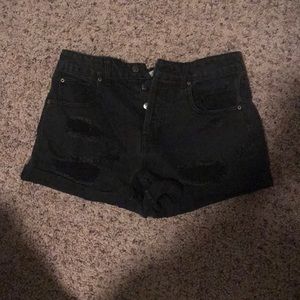 Black high waisted size 27 shorts